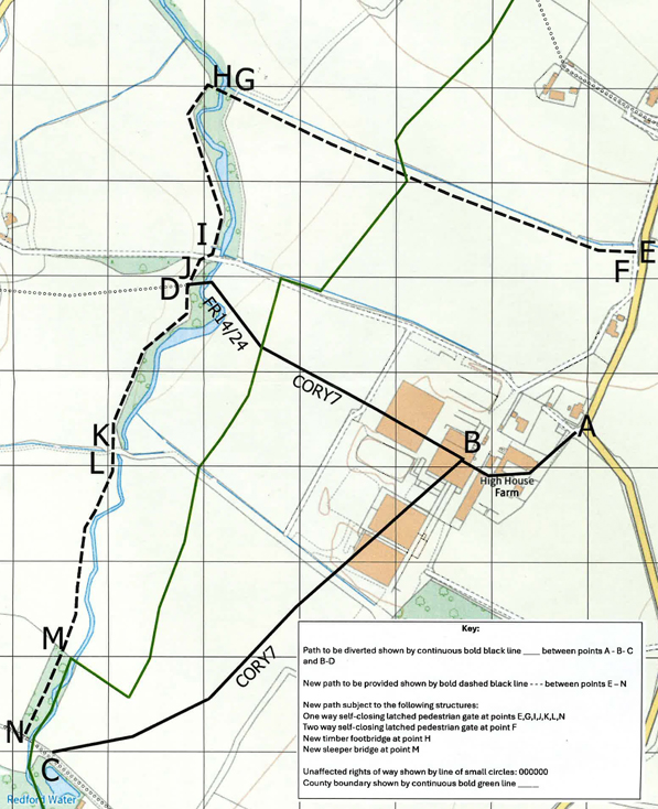 CORY7 Diversion Map