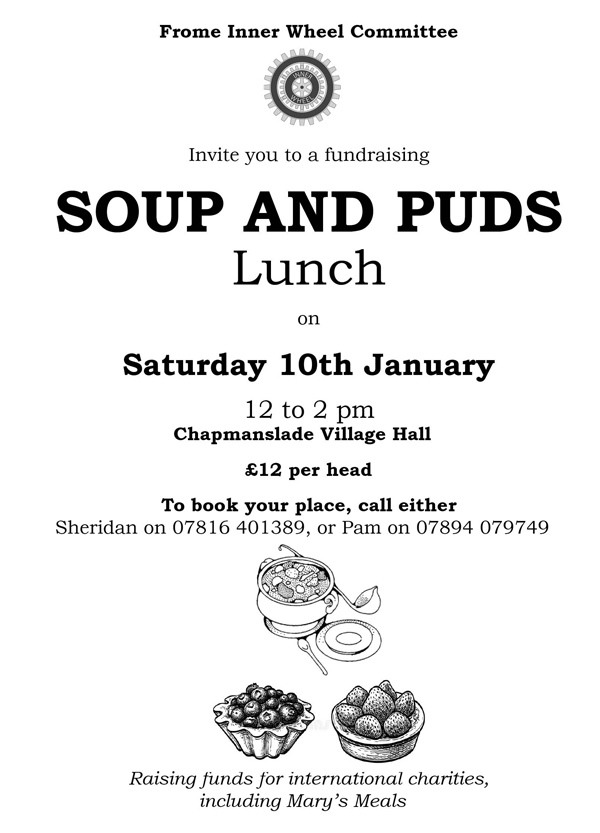 Frome Inner Wheel Soup and Puds Lunch